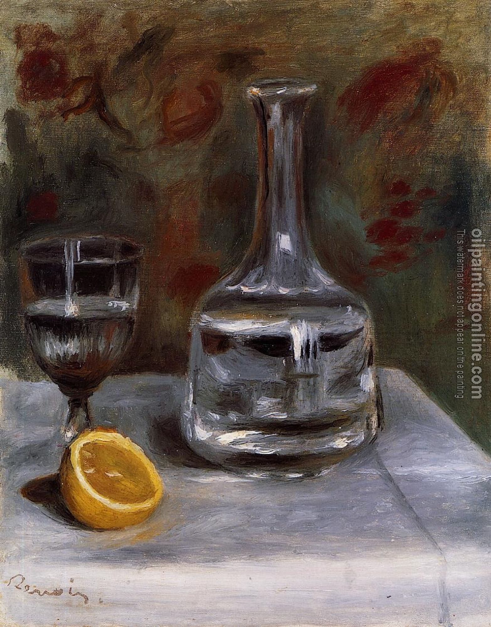 Renoir, Pierre Auguste - Still Life with Carafe